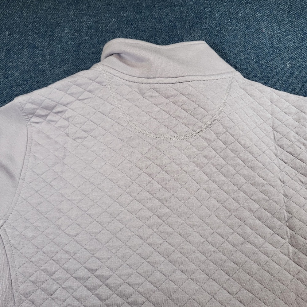 LL Bean Womens 1X Plus Quilted Quarter Zip Pullover Lavender Purple Pockets - Picture 12 of 12
